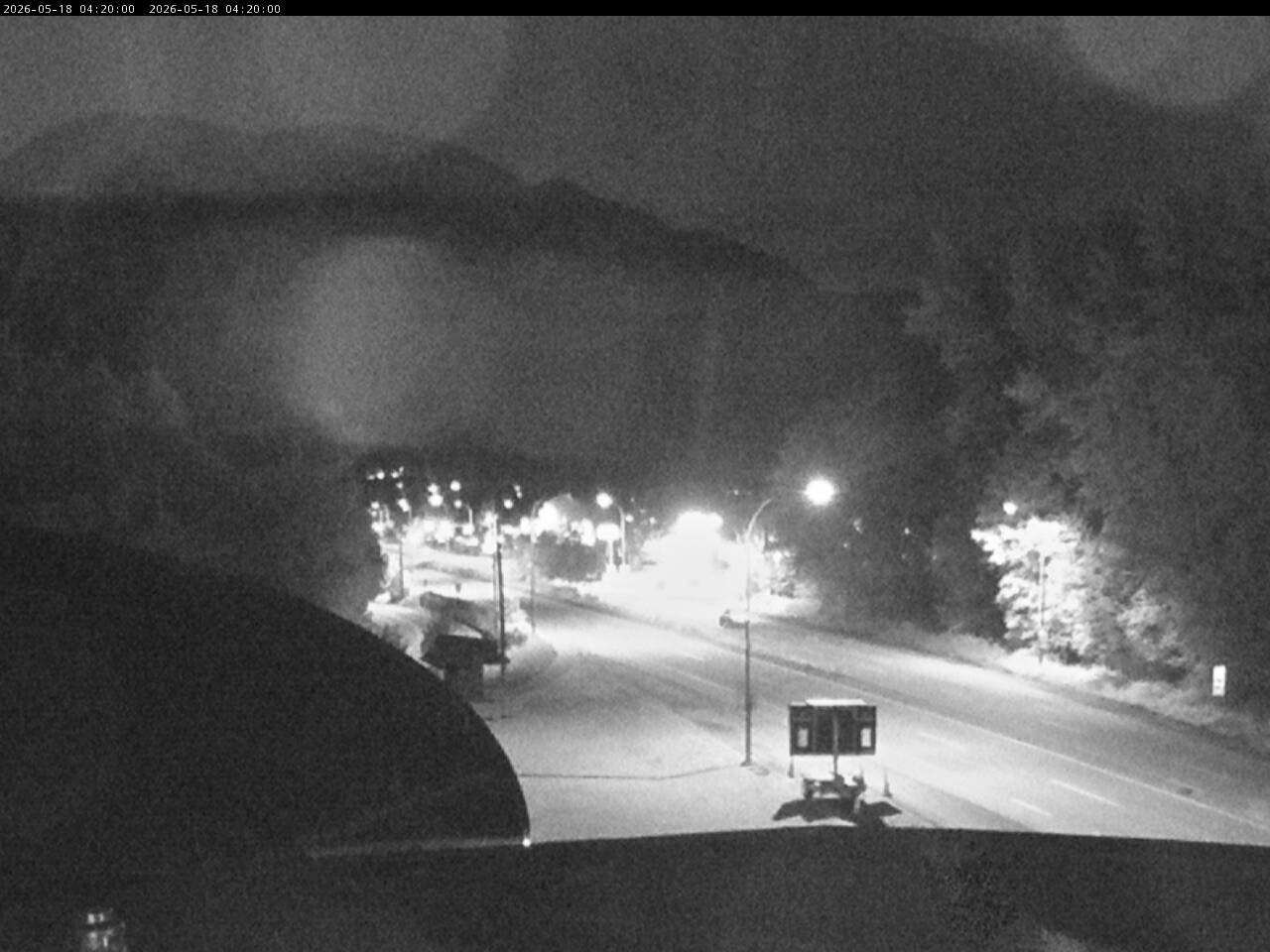 Squamish Adventure Centre - Highway 99 near Cleveland Avenue looking south.